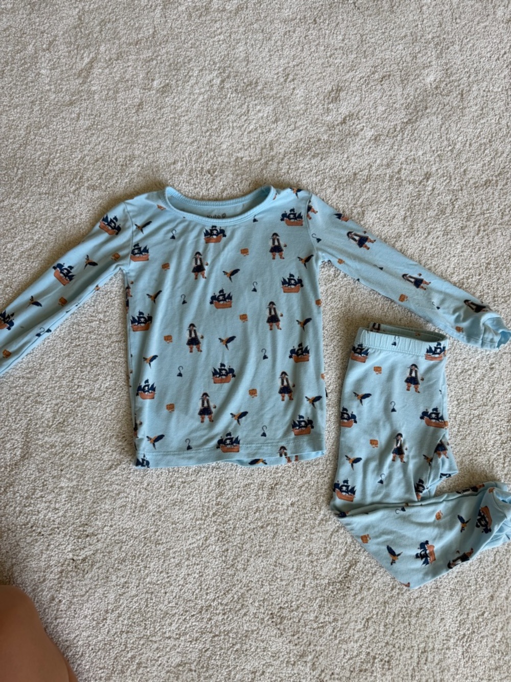 KYTELight Blue Pirate Print Pajama Set